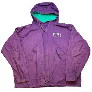 Vintage Polo 1992 Ralph Lauren Stadium Jacket Olympics Windbreaker Parka Mens L